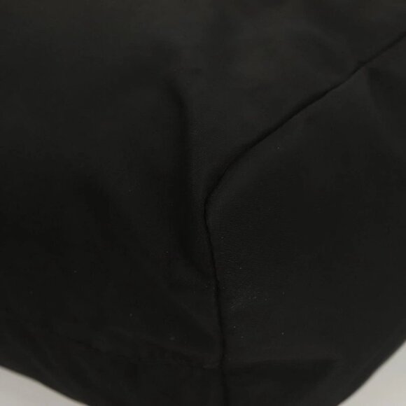 PRADA Chain Hand Bag Nylon Black Gold - Picture 9 of 16